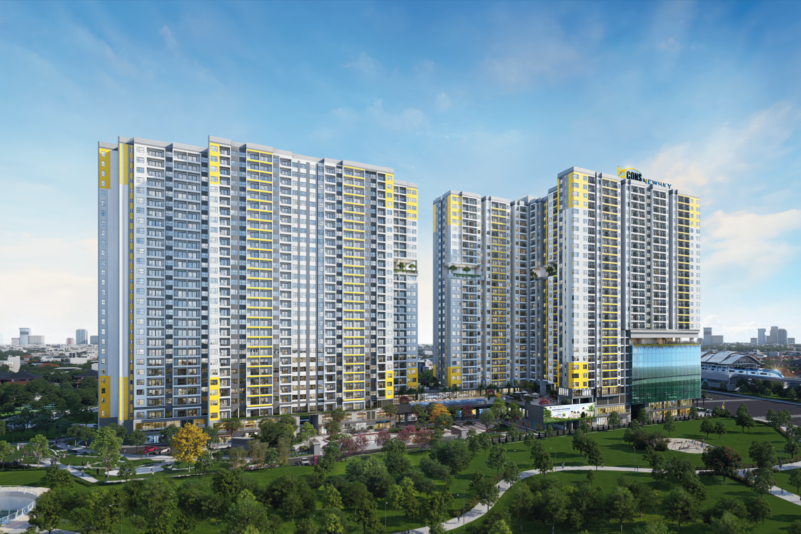 Phối cảnh nội khu Bcons New Sky